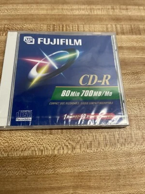 FUJIFILM CD-R  80min 700MB 16X Blank Recordable Media Sealed Compact. - Image 1 of 2
