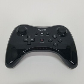 Official Nintendo Wii U Wiiu Pro Wireless Controller WUP-005 Black + Cable