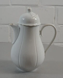 Tirschenreuth Salzburg Weiß Porzellan Kaffeekanne Kanne 1,4 L Vintage - Picture 1 of 4