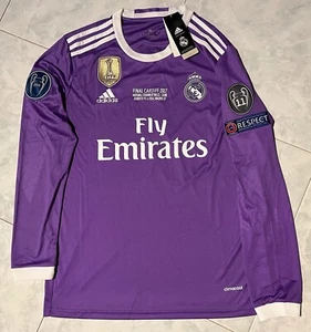 Maglia Calcio Ronaldo 7 Real Madrid Champions League Final Cardiff 2017 Retro - Imagen 1 de 10