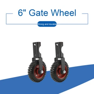 6in Heavy Duty Rubber Rolling Gate Wheels for Chain Link Fence Rolling Gates US - Picture 1 of 12