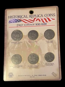 Historical Colonial Coin Set First Coinage 1616-1688 New in Package - Picture 1 of 3
