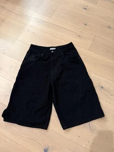 Jaded London  Black Skull XL Cord Colossus shorts men's oversized Size: 32 - Picture 1 of 11