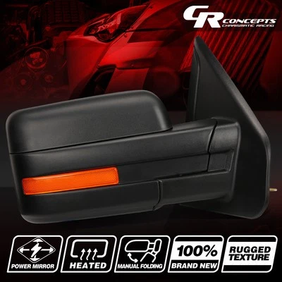 POWER+HEAT REAR VIEW REPLACE SIDE MIRROR RIGHT/PASSENGER FOR 04-14 FORD P2 F150 Foto 1 de 4