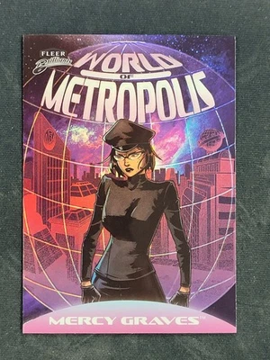 2025 FLEER BRILLIANTS SUPERMAN MERCY GRAVES WORLD OF METROPOLIS PULSAR - Image 1 of 2
