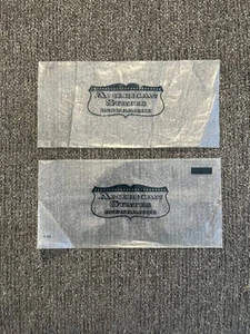 Dos cubiertas de póliza de plástico de seguro de Estados Unidos de colección - Imagen 1 de 1