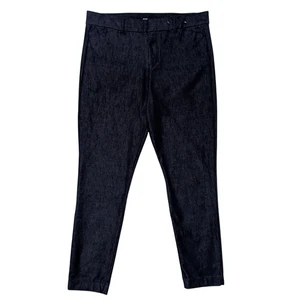 Old Navy High Rise Pixie Straight Ankle Pants Womens 12 Tall Blue Stretch NWOT - Picture 1 of 7