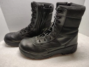Response Gear Side Zip II By TOFC Mens Boots SIZE 11.5 Black Leather Lace-Ups - Picture 1 of 13