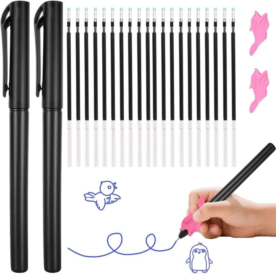 20 Pc Magic Pens for Kids with Disappearing Ink & Refills for Handwriting Practi - Image 1 of 4