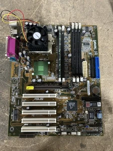 Vintage Asus TUA266 Sockel 370 Tualatin DDR Mainboard + 1GHz Pentium III + 1gb - Bild 1 von 2