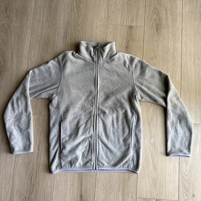 Chaqueta polar Uniqlo para mujer talla pequeña gris cremallera completa manga larga Foto 1 de 4