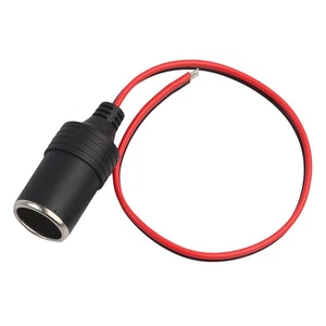 Prise allume-cigare 12 V 120 W, connecteur rouge, 30 cm - Photo 1/7