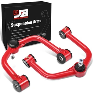 J2 For 04-24 QX56 QX80 Armada Titan With 2-4" Lift Red Front Upper Control Arms - Picture 1 of 6