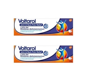 2 X Voltaroll Joint & Back Pain Relief 2.32% Gel 50gm - Picture 1 of 2