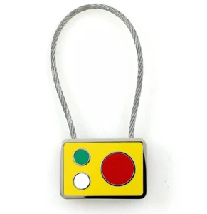 ACME Studio “Rudi" Two Sided Enamel Key Ring by ADRIAN OLABUENAGA - NEW - Picture 1 of 4