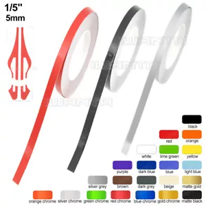 16 Colors 1/5" 5mm Pinstriping Pin Stripe DIY Line Vinyl Tape Decals Car Sticker - Picture 1 of 22
