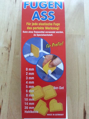 Fugen Ass 4 fach Set Fugenglätter Fugenabzieher Fugengummi Fugenformer - Bild 1 von 2