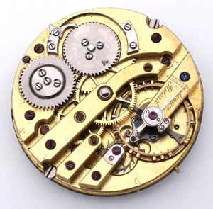 LeCoultre Brückenwerk Savonettte Taschenuhrwerk 42,76 mm mit Zifferblatt - Picture 1 of 3