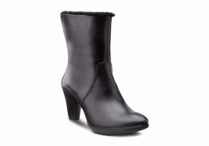 Botas de tacón alto forradas de lana ECCO ESCULPIDAS 75 Reino Unido 7.5 / UE 41 Precio de venta sugerido por el fabricante £ 170 - Imagen 1 de 4