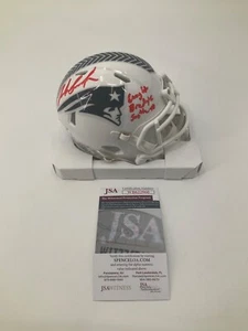 JOSH GORDON NEW ENGLAND PATRIOTS SIGNED SALUTE MINI HELMET JSA WITNESS COA - Picture 1 of 4