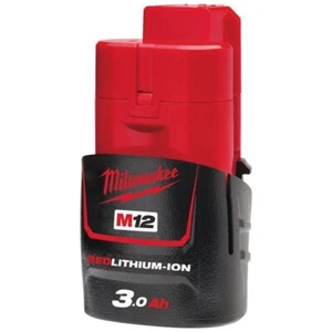 Batería roja de iones de litio Milwaukee M12B3 12V 3.0Ah 4932451388 - Imagen 1 de 3