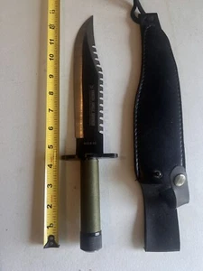 Amazon Jungle Survival Knife And Sheath 13” Stainless Steel Built In Compass - Picture 1 of 9