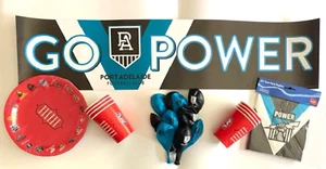 Port Adelaide Power Official AFL Party Pack Plates Cups Banner Balloons Go Power - Picture 1 of 1