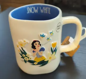 RAE DUNN Disney Prinzessin Schneewittchen NUR EIN BISS Becher doppelseitig 18 Unzen Neu mit Etikett - Bild 1 von 6