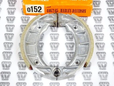 Harley Davidson NOS NEW 44072-65 Brake Shoes (2) M65 M50 MC65 - Image 1 of 4