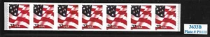 Scott #3633B--37c Waving Flag KEY TO SET PNC7 Plate #P1111, VF MNH Cat $68.00 - Picture 1 of 1