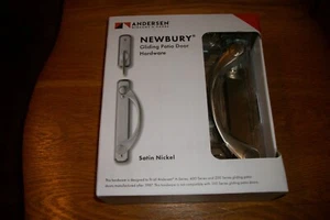 Anderson Gliding Patio Door Trim Set Hardware Newbury Style Satin Nickel (ROUND) - Picture 1 of 1