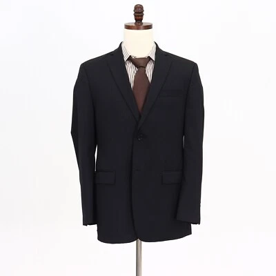 Abrigo Blazer Chaqueta DKNY 40R Negro Deportivo Rayas Lana 2B Foto 1 de 4