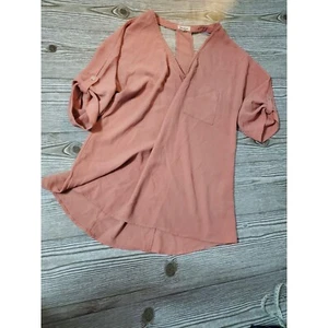 Love Riche Rose Key hole Tunic Top - size medium - Picture 1 of 8