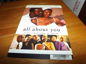ALL ABOUT YOU DISPLAY BACKER CARD (not a dvd) 5.5" X 8" NO MOVIE - Picture 1 of 1