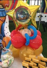 GORMITI PALLONCINO + FESTONE DI BANDIERINE FESTA COMPLEANNO