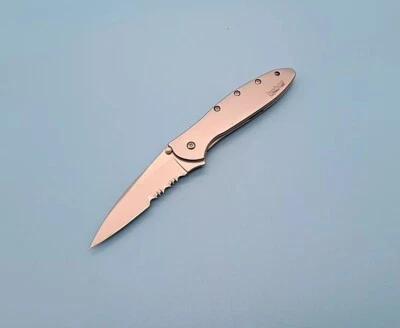 Kershaw 1660ST Leek Pocket Knife - Assisted Combo Blade - Double Serrations - Image 1 of 4