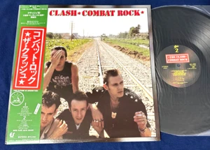 🔥Rare THE CLASH "Combat Rock" JAPAN 1st Press Obi Poster Audiophile Vinyl MINT- - Picture 1 of 12