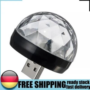 Mini-Disco-Kugel, durch Sound aktiviertes LED-Atmosphären-Bühnenlicht für Auto-D - Bild 1 von 6