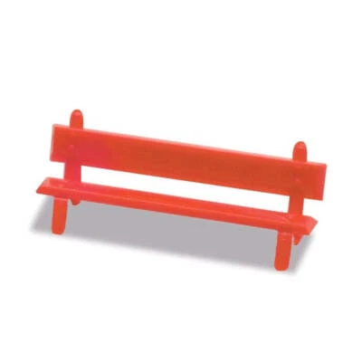 OO/HO Platform Seats Red - image 1 of 2