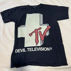 Actual Pain Devil Television T Shirt Size Small-Medium VINTAGE - Picture 1 of 1