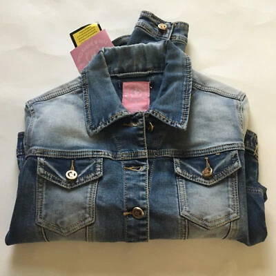 NUEVO CON ETIQUETAS MONTE CARLO POLO & JOCKEY CLUB Chaqueta vaquera abotonada para mujer talla S Foto 1 de 4