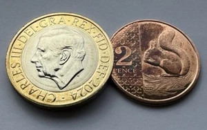 Coin Unique King Charles £2 And 2p - Two Pound / Two Penny Version - Picture 1 of 5