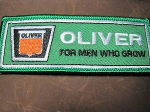 FARM TRACTOR PATCH OLIVER "FOR MEN WHO GROW" TRACTOR IRON ON -or- SEW ON LOOK! - Picture 1 of 13