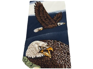 Corbata Hombre Azul y Muti-Color Seda Wild Kingdom Master Of The Sky Eagle - Imagen 1 de 10