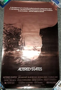 ALTERED STATES - 1980 - Orig. RARE Rolled GOLD-FOIL Advance U.S. 1-Sheet Poster - Picture 1 of 18
