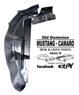 Protector contra salpicaduras trasero Mustang 1967-1968 con sello de goma - pasajero Foto 1 de 4