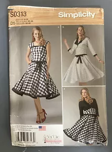 Simplicity Uncut S0313 Dress and Jacket Misses size 4-12 Sewing Pattern - Imagen 1 de 2