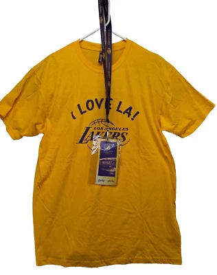 Staples Center 22 Years Los Angeles Lakers NBA Shirt Adult XL With Lanyard - Image 1 of 4
