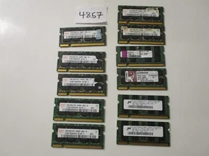 Hynix+Kingston 11x2Gb=22Gb 800Mhz PC2-6400 DDR2 SODIMM laptop memory RAM (4857) - Picture 1 of 2