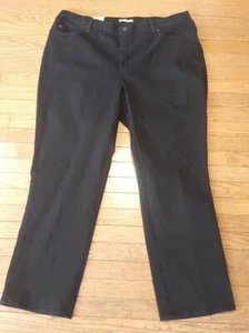 NWT Lee Fitinnovations Womens Size 22W Relaxed Straight Leg Black Denim Jeans - Picture 1 of 4